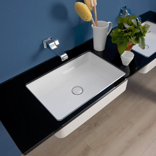 Lavabo sottopiano - MINIWASH 60 - FLAMINIA - in ceramica / rettangolare / senza foro