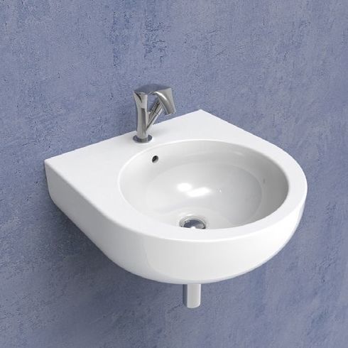 Lavabo sospeso - PASS 50 - FLAMINIA - in ceramica / lucido / doppio