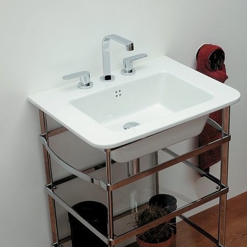 Miscelatore doppio comando per lavabo - ONE  - FLAMINIA - da appoggio / in metallo cromato / in ottone