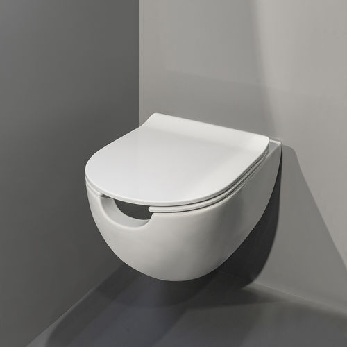 WC sospeso - AP115S - FLAMINIA - in ceramica / per bagno pubblico / contract