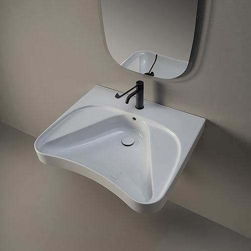 Lavabo sospeso - APD70 - FLAMINIA - in ceramica / per disabili / 1 foro