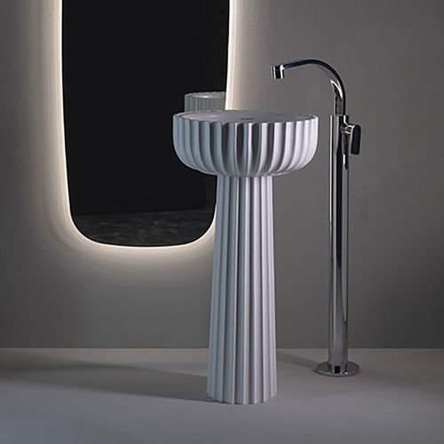 Piedistallo per lavabo - SECOL - FLAMINIA - contemporaneo / in ceramica