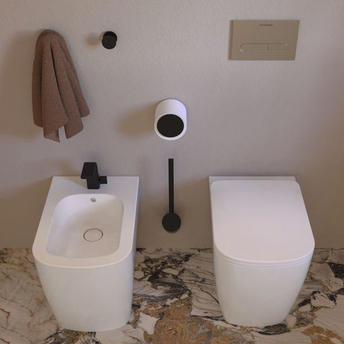WC filomuro - PY117S - FLAMINIA - in ceramica / per bagno pubblico / per uso residenziale