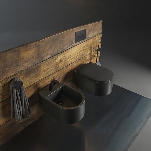 Bidet sospeso - AS218 - FLAMINIA - in ceramica / di Giulio Cappellini