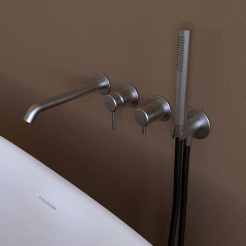 Set vasca in acciaio inossidabile - ST2570ACC - FLAMINIA - da parete / contemporaneo / 4 fori