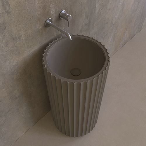 Lavabo autoportante - MONOSETTECENTO SE44P - FLAMINIA - in ceramica / lucido / finitura opaca