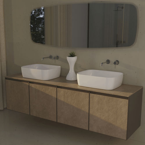Lavabo da appoggio - PY52A - FLAMINIA - in ceramica / lucido / finitura opaca