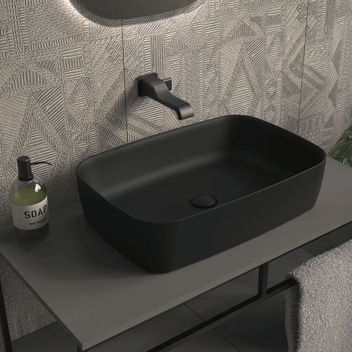 Lavabo da appoggio - PY62A - FLAMINIA - in ceramica / lucido / finitura opaca
