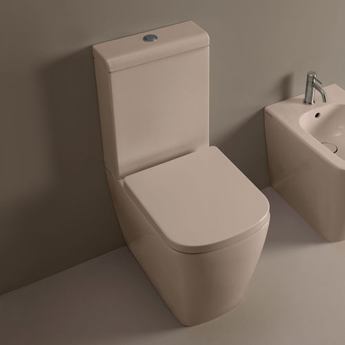 WC monoblocco - PY116S - FLAMINIA - in ceramica / per uso residenziale / rettangolare