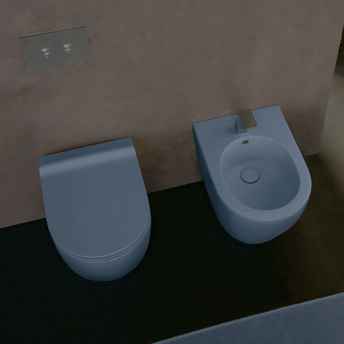 WC filomuro - LINK 51 PLUS GOCLEAN - FLAMINIA - in ceramica / di Giulio Cappellini / di  Ludovica & Roberto Palomba