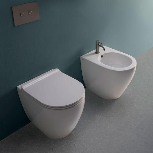 Bidet da appoggio - LINK 51 - FLAMINIA - in ceramica / di Giulio Cappellini / di  Ludovica & Roberto Palomba