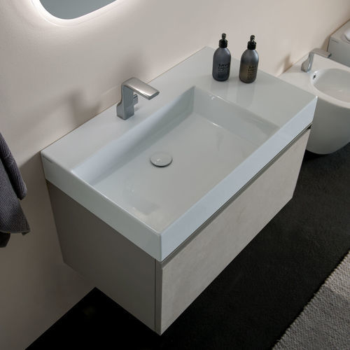 Lavabo da appoggio - APPLIGHT 8551 - FLAMINIA - sospeso / in ceramica / singolo