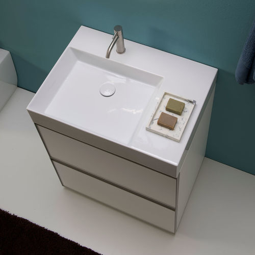 Lavabo da appoggio - APPLIGHT 7051 - FLAMINIA - sospeso / in ceramica / singolo