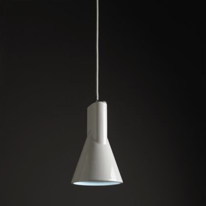 Lampada a sospensione - LUX  - FLAMINIA - in metallo cromato / in ceramica / moderna