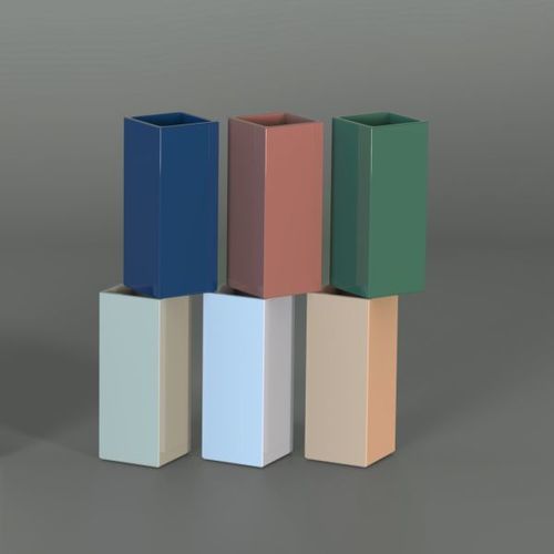 Vaso contemporaneo - VA12 - FLAMINIA - in ceramica / non specificato / bianco