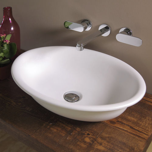 Lavabo da appoggio - BOLL 56 - FLAMINIA - in ceramica / lucido / finitura opaca