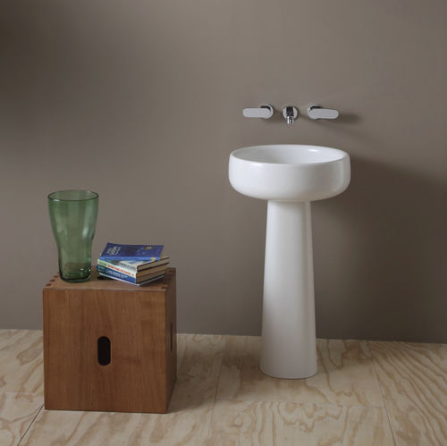 Lavabo autoportante - BONOLA 46/50 - FLAMINIA - in ceramica / lucido / finitura opaca