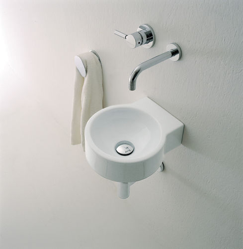 Lavabo sospeso - MINI TWIN - FLAMINIA - in ceramica / lucido / rotondo