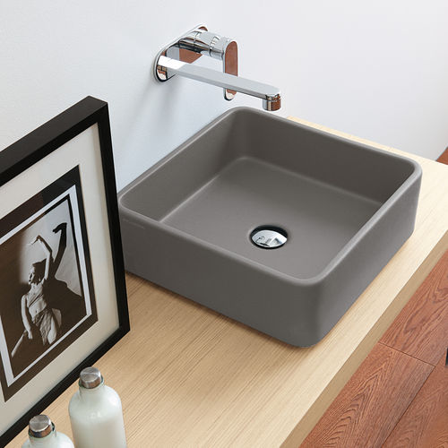 Lavabo da appoggio - MINIWASH 40 - FLAMINIA - in ceramica / lucido / quadrato