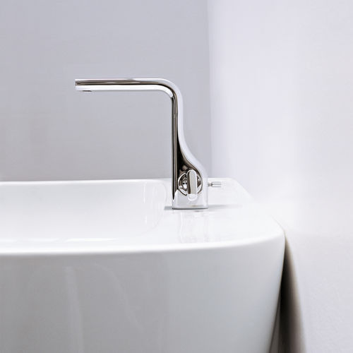 Miscelatore per lavabo - NOKÈ  - FLAMINIA - da appoggio / in metallo cromato / in ottone