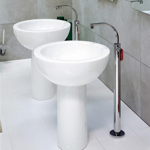 Miscelatore per lavabo - ONE  - FLAMINIA - a pavimento / in metallo cromato / in ottone