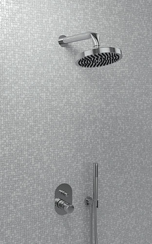 Set doccia da incasso a muro - FOLD  - FLAMINIA - contemporaneo / con doccia a mano / con soffione fisso