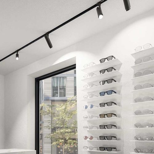 Faretti a binario LED - TERES PRO - Esse-ci - tondo / in metallo / per museo
