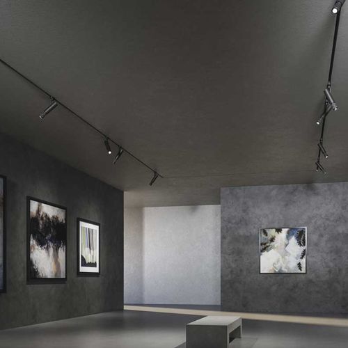 Faretti a binario LED - TERES PRO ART - Esse-ci - tondo / in metallo / per museo
