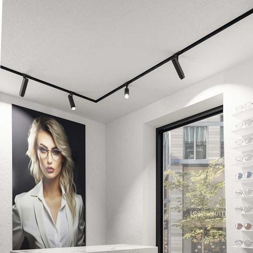 Faretti a binario LED - TERES PRO LV - Esse-ci - tondo / in metallo / contract