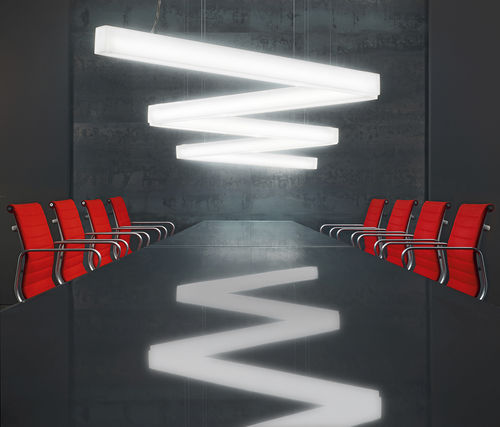 Luce a sospensione - SEMPLICE - Esse-ci - a lampada fluorescente / lineare / IP40