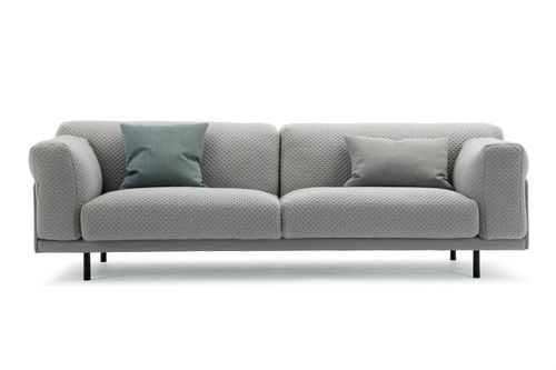 Divano contemporaneo - TED - LK Hjelle - in tessuto / grigio / 2 posti