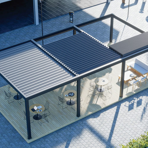 Pergola autoportante - SKYMAX - PERGOLA AS - in alluminio / in acciaio inossidabile / con copertura scorrevole