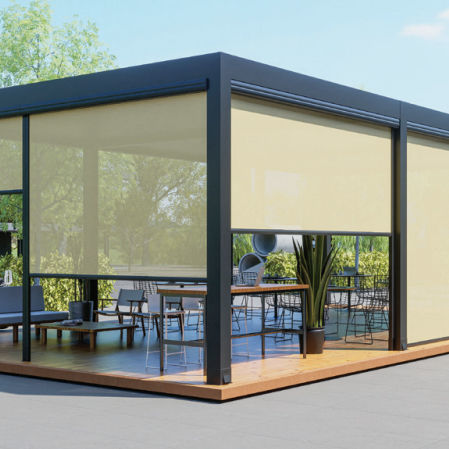 Tenda avvolgibile a rullo - I-ZIPSCREEN® - PERGOLA AS - veneziana / per finestra / in tessuto
