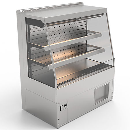 Vetrina refrigerata con scaffali - CALEO COLD 120 - AKE Ausseer Kälte- u. Edelstahltechnik GmbH  - per negozio / con illuminazione