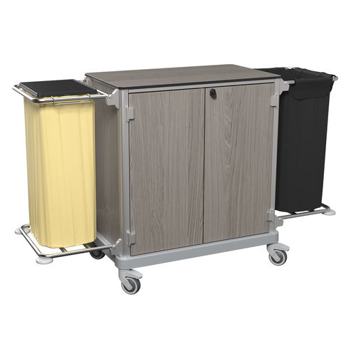 Carrello di pulizia - MIRAI L KIT + - CADDIE HOTEL - per hotel / in alluminio / in HPL