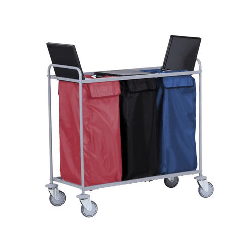 Carrello portabiancheria - TRISAC 3 - CADDIE HOTEL - per hotel / in plastica / in acciaio verniciato