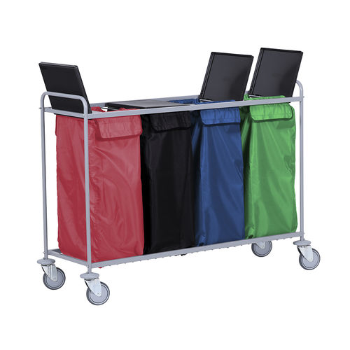 Carrello portabiancheria - TRISAC 4  - CADDIE HOTEL - per hotel / in plastica / in acciaio verniciato