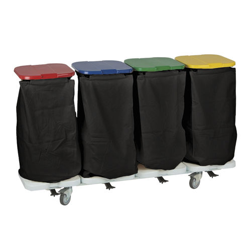 Carrello portabiancheria - TRISAC ALU 4 - CADDIE HOTEL - per hotel / in plastica / in alluminio anodizzato