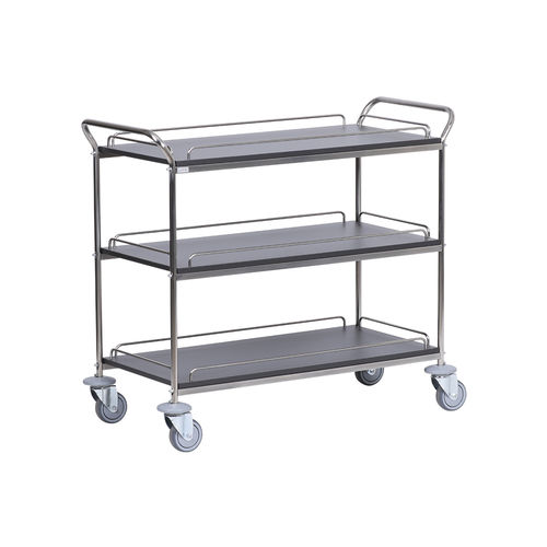 Carrello di servizio - PASSEPARTOUT 3 - CADDIE HOTEL - per hotel / in metallo cromato / in laminato