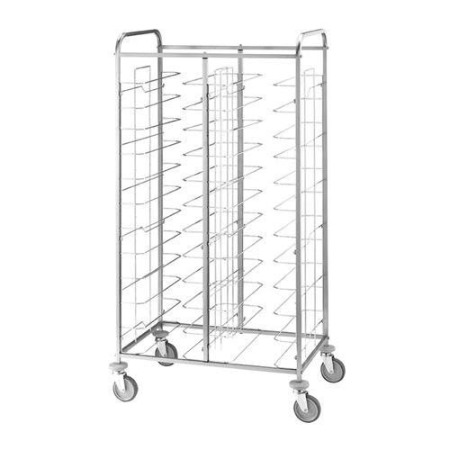 Carrello per vassoi gastronorm - VERSO 24 - CADDIE HOTEL - per hotel / in acciaio cromato