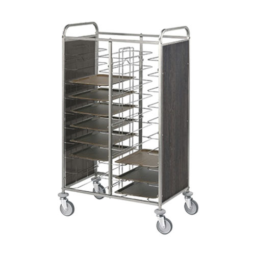 Carrello per vassoi gastronorm - VERSO 24P - CADDIE HOTEL - per hotel / in acciaio inossidabile / in acciaio cromato