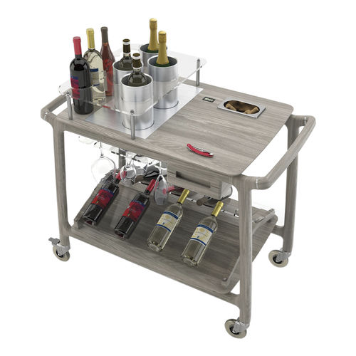 Carrello per bibite - ALTO WINE  - CADDIE HOTEL - per degustazione di vini / per hotel / in legno massiccio