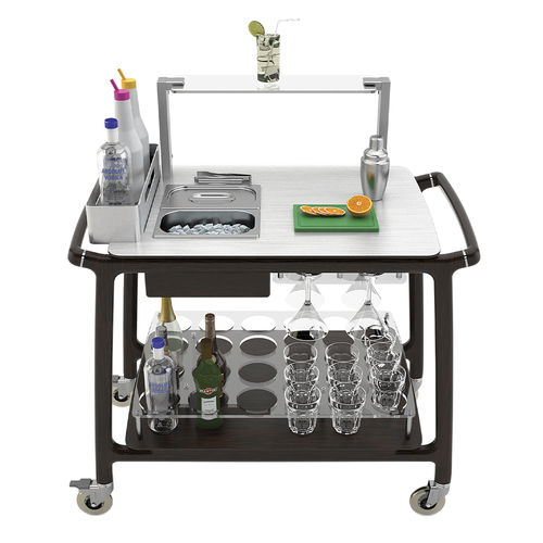 Carrello per trasporto pasti - ALTO MIXOLOGY - CADDIE HOTEL - per hotel / in acciaio inossidabile / in legno massiccio