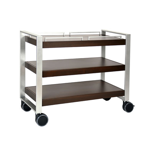 Carrello di servizio - SENSO - CADDIE HOTEL - per hotel / in acciaio verniciato / in legno tinto
