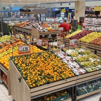 Scaffalatura per negozio - EBE120P - Bizzarri SRL  - per frutta e verdura / standard / in metallo