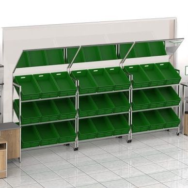 Scaffalatura per negozio - VENERE - Bizzarri SRL  - per frutta e verdura / verticale / in metallo
