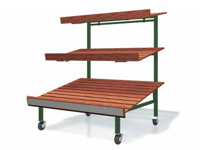 Scaffalatura per negozio - ZEUS - Bizzarri SRL  - per frutta e verdura / standard / in legno