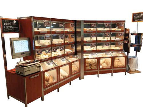 Espositore per pane - PANINO CASSETTO - Bizzarri SRL  - in legno / per negozio