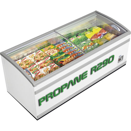Vetrina refrigerata a isola - SOUND CRYSTAL GREEN ENERGY - Bonnet Neve  - per negozio
