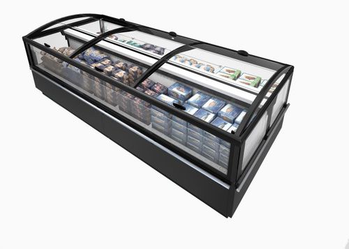 Vetrina refrigerata a isola - MILTON - Frost-trol S.A. - per negozio / con illuminazione / per alimenti congelati